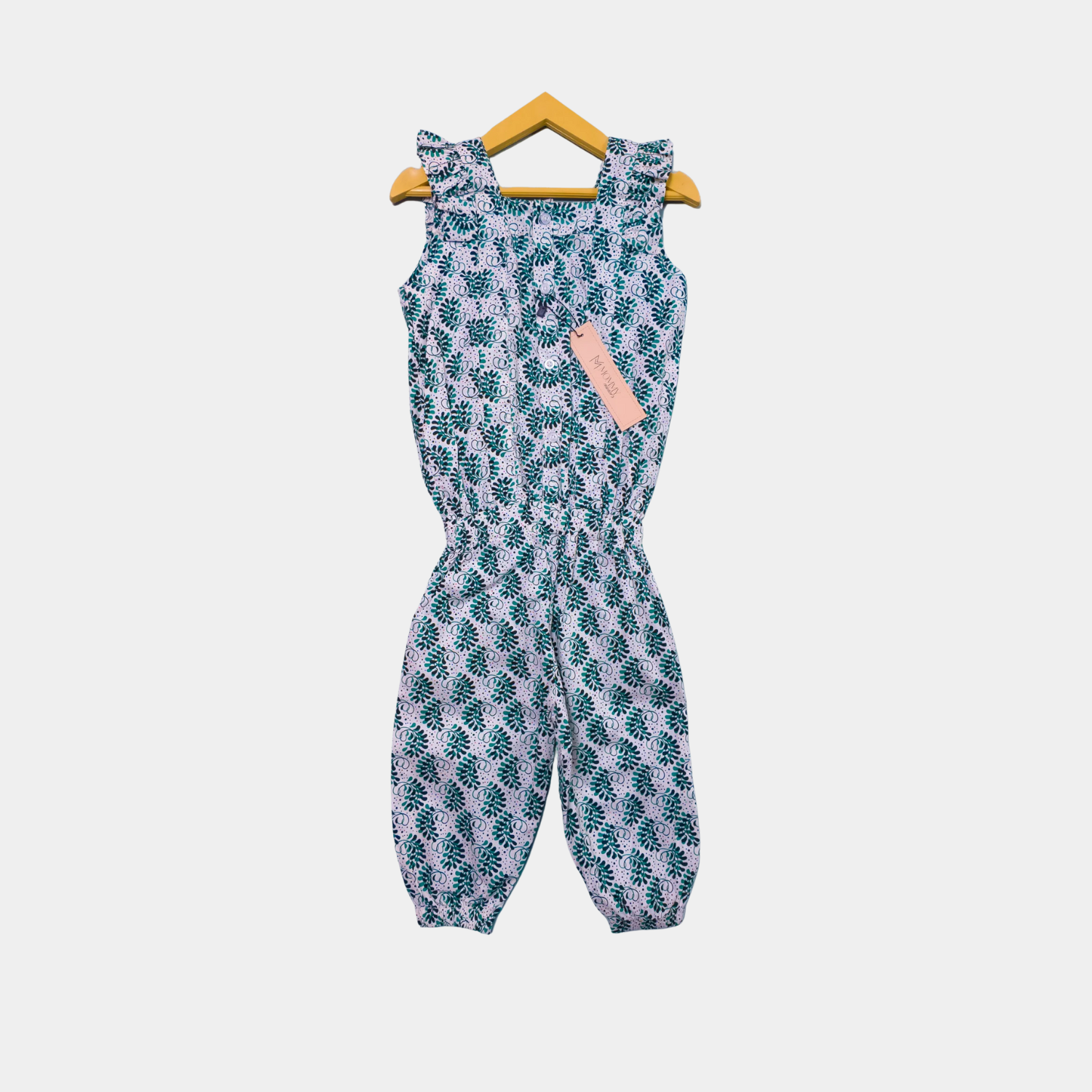 Jungle Bloom Ruffle Jumpsuit – Breezy All-in-One for Playful Days